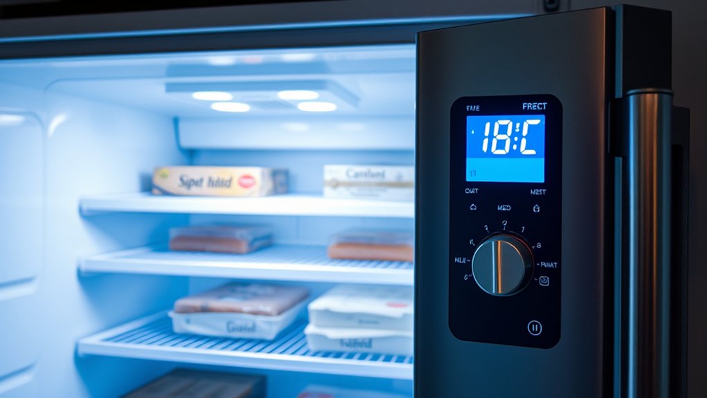 adjust freezer temperature settings