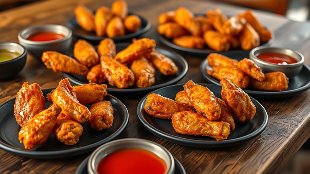 boneless wings portion sizes