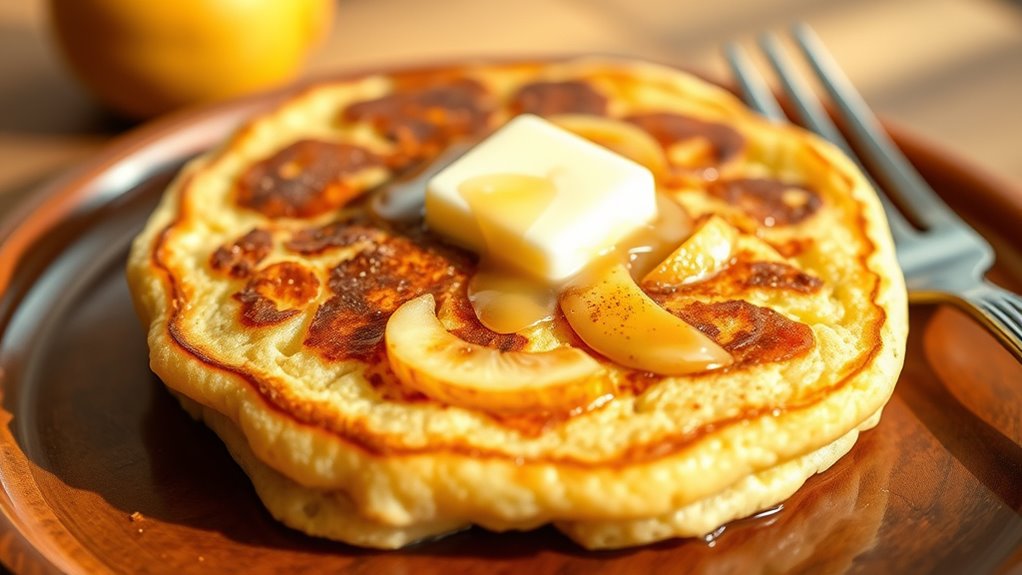 caramelized apple pancake delight