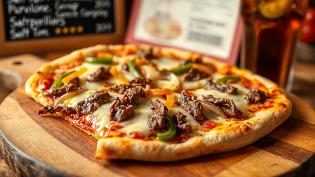 cheesesteak pizza ingredients and prices