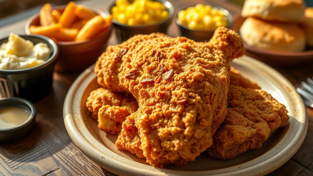 comforting crispy chicken meal