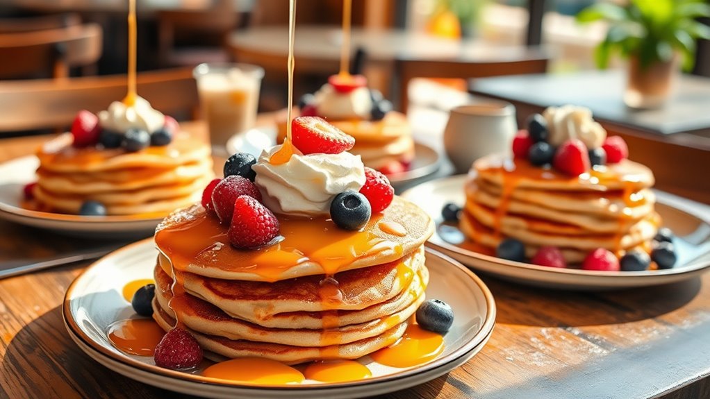 creative colorful pancake varieties