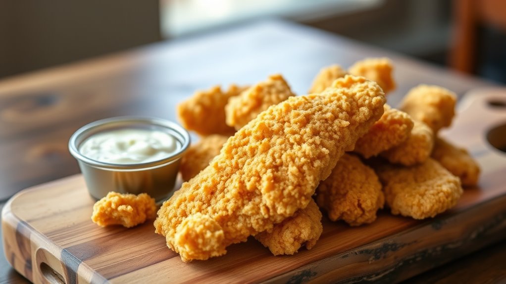 crispy flavorful chicken strips
