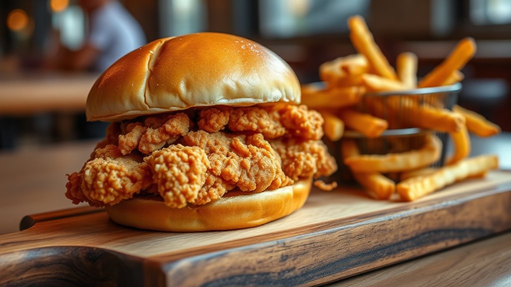 crispy juicy chicken sandwich
