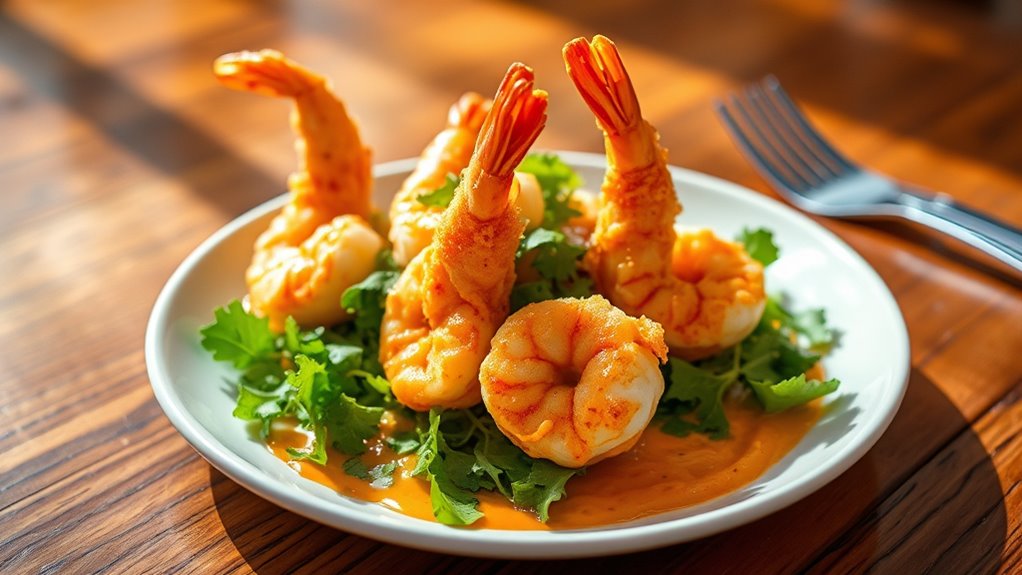 crispy spicy seafood appetizer