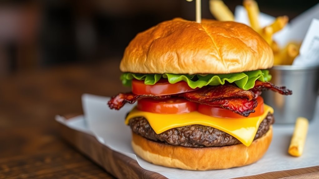 customizable hearty burger options