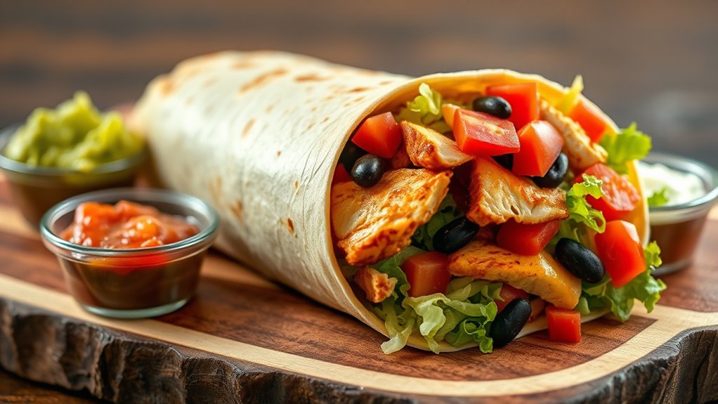 customizable hearty burrito options