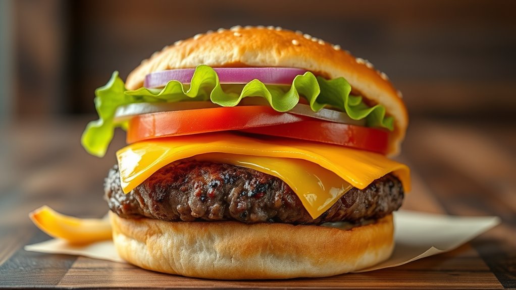 customizable hearty cheeseburger experience