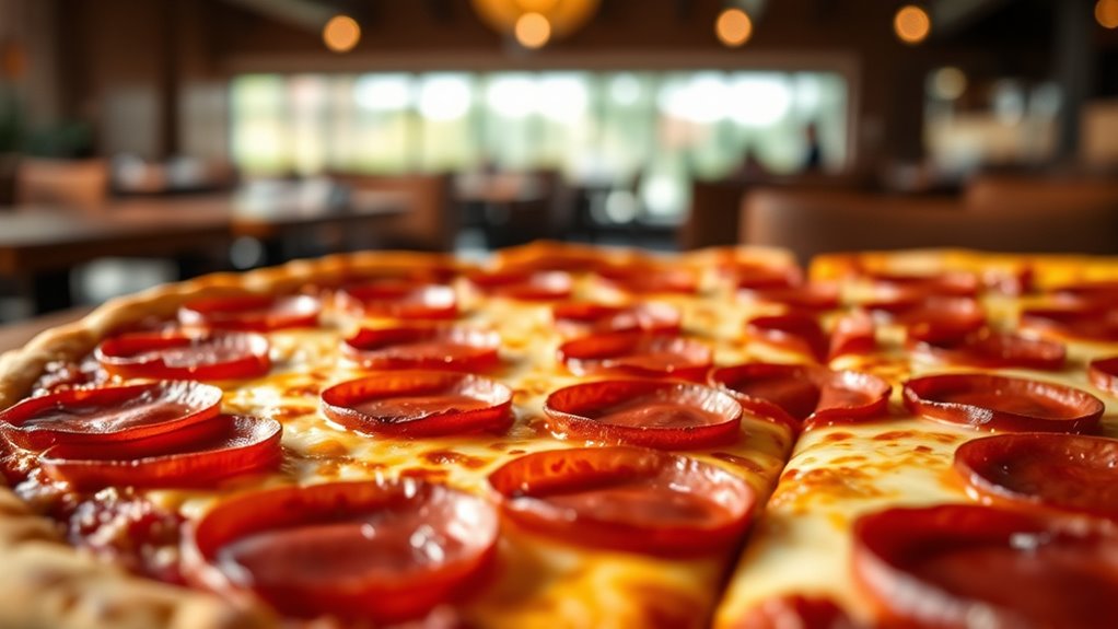 edge to edge pepperoni coverage