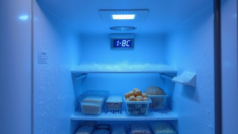 freezer temperature should be set