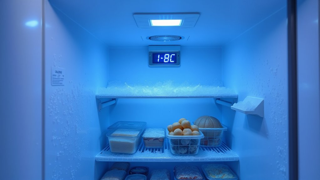freezer temperature should be set