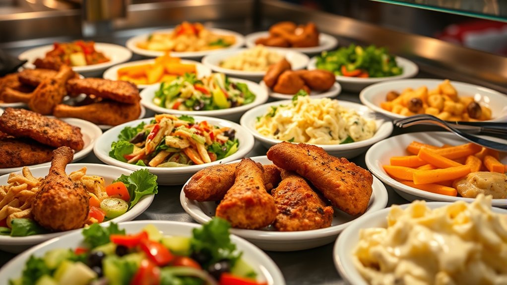 golden corral lunch options