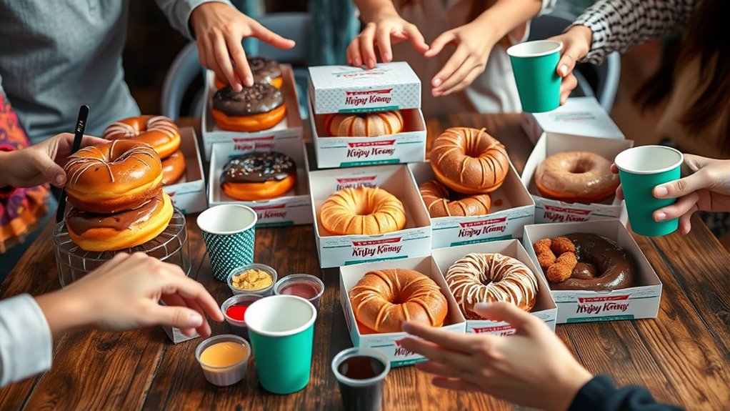 group doughnut and drink packages