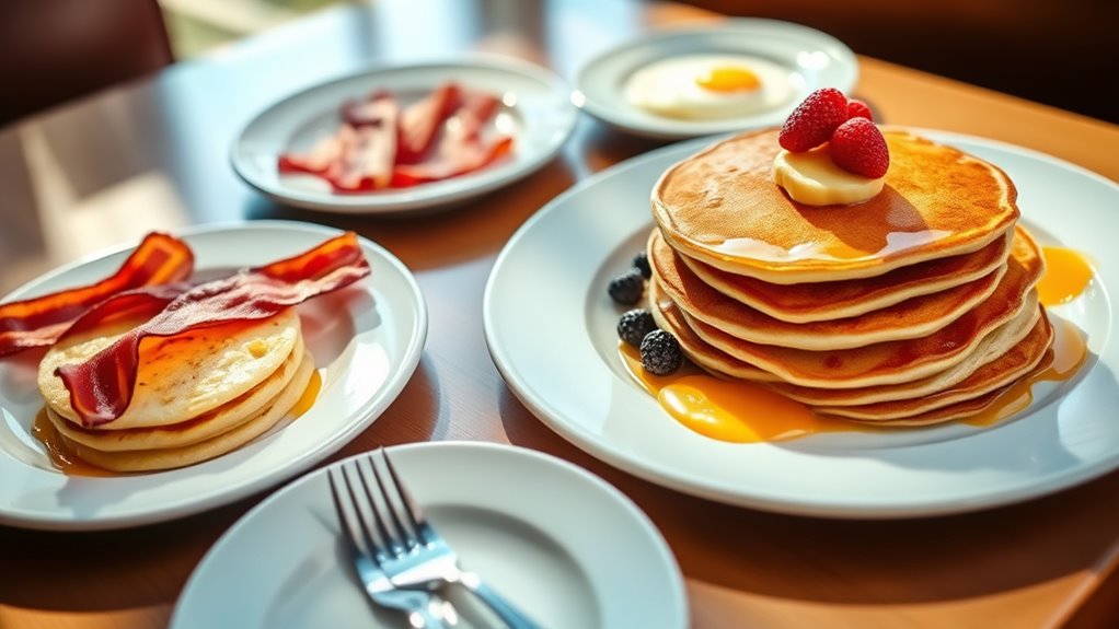 hearty affordable pancake breakfast