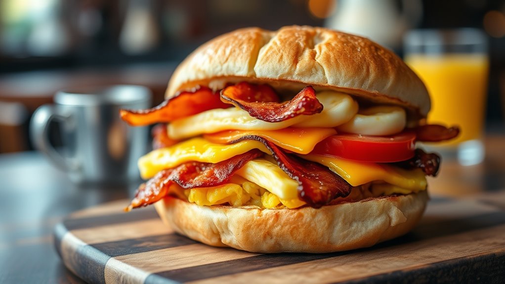 hearty breakfast sandwich options
