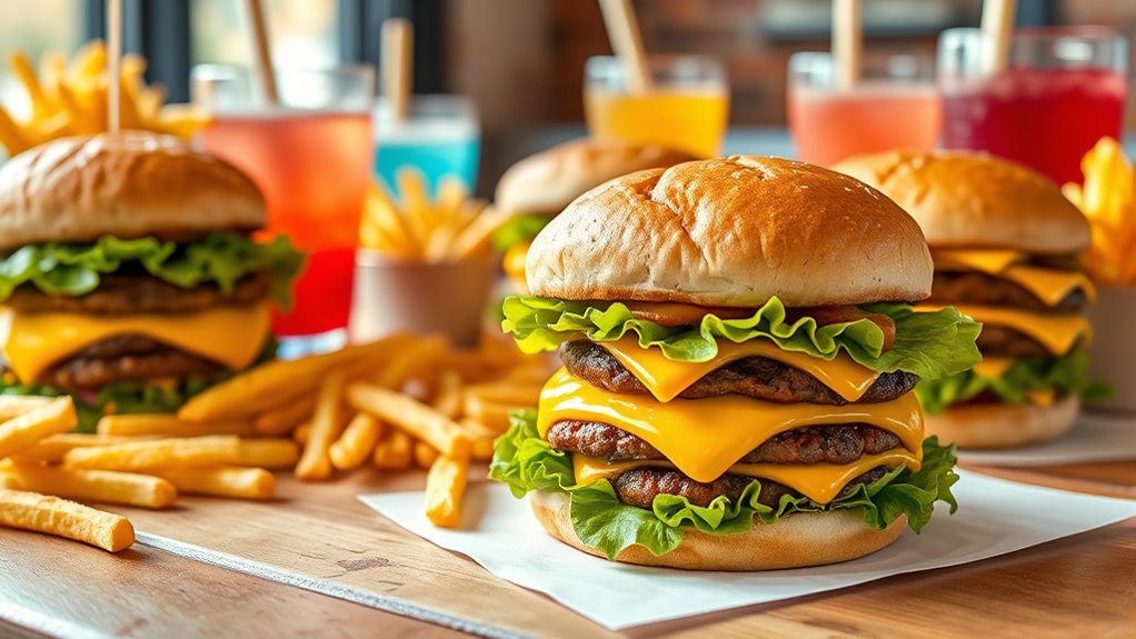 hearty customizable burger options