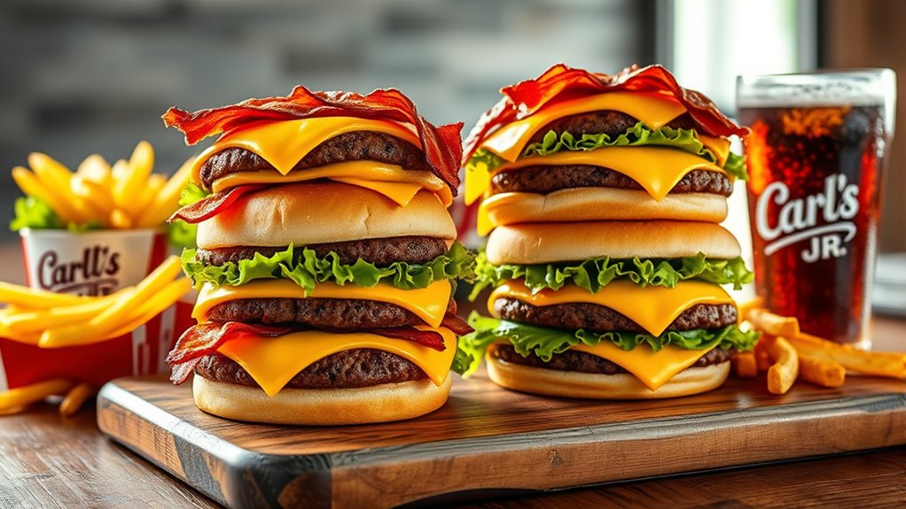 hearty customizable burger options