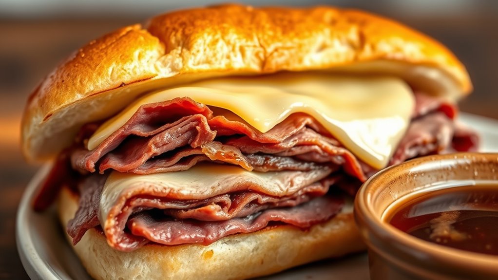 hearty roast beef dip