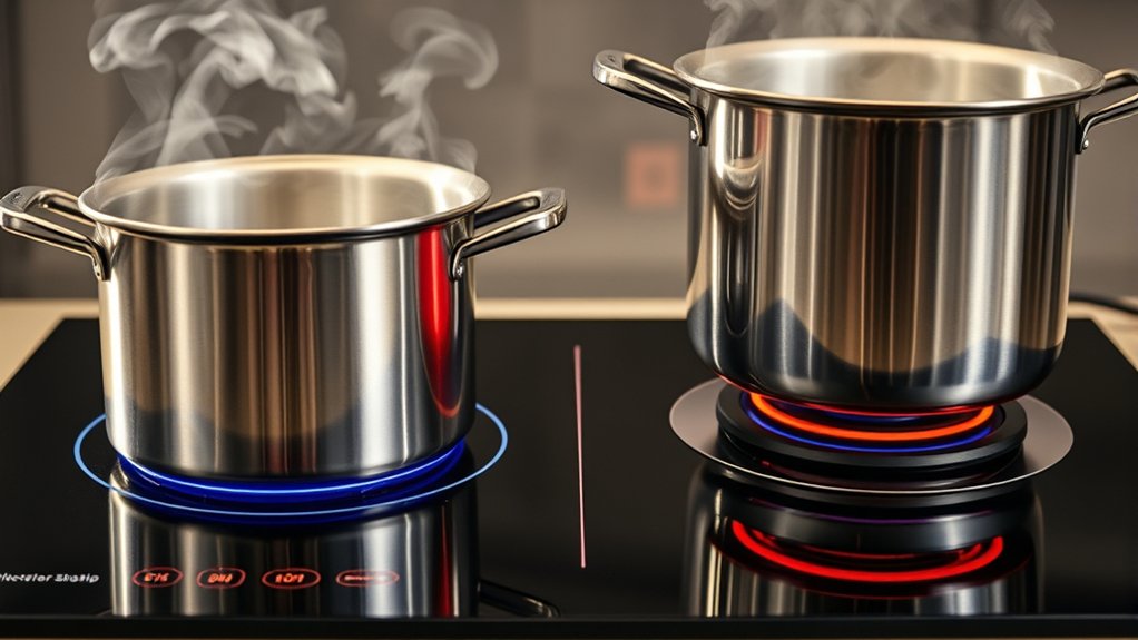 Induction Vs Electric Range €“ Top 10 Key Differences 4 induction heats faster and responsive
