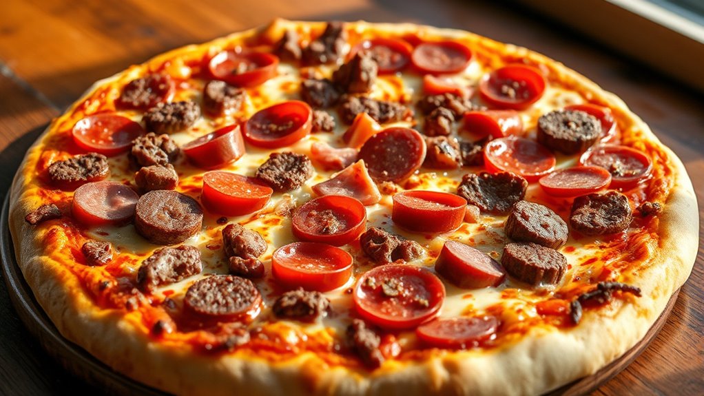 meaty flavorful pizza options
