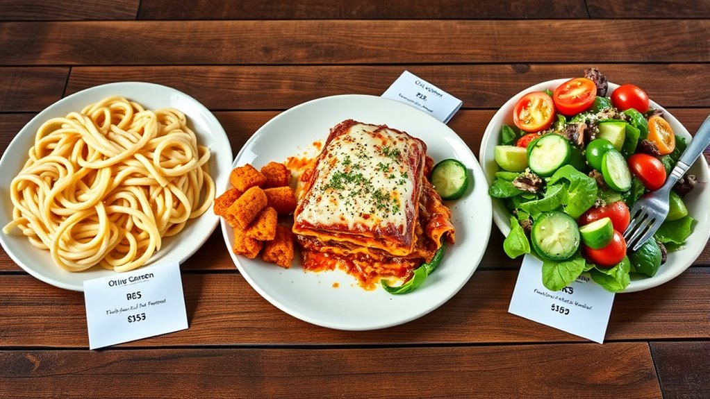 olive garden menu prices