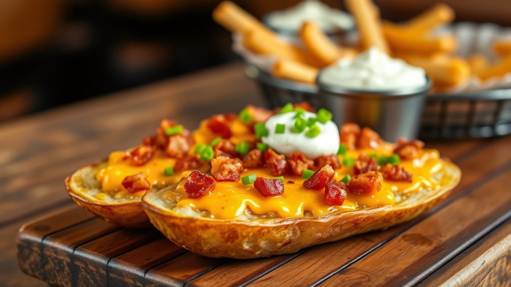 10 Best TGI Fridays Menu Items and Prices 6 potato skins with toppings