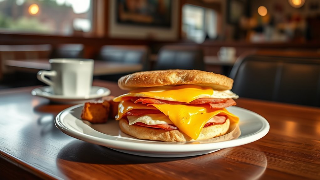 savory cheesy diner sandwich