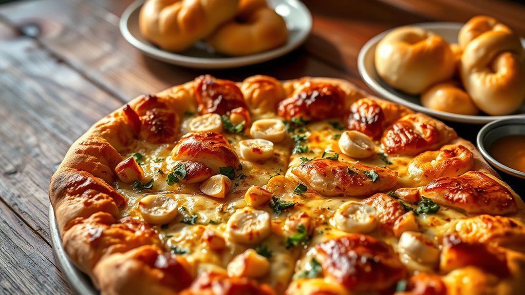 savory garlic chicken toppings