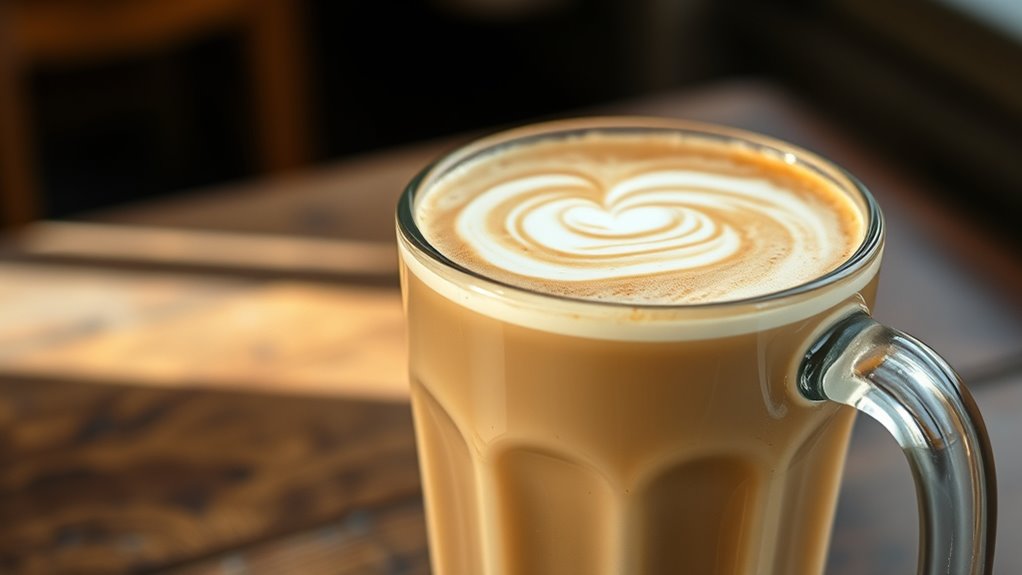 smooth creamy balanced latte