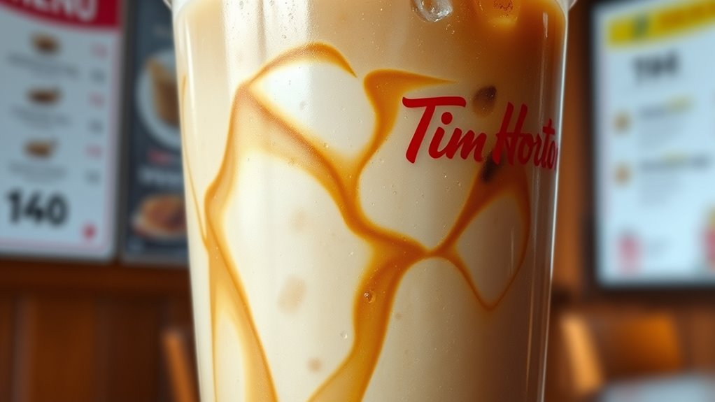 sweet creamy iced coffee