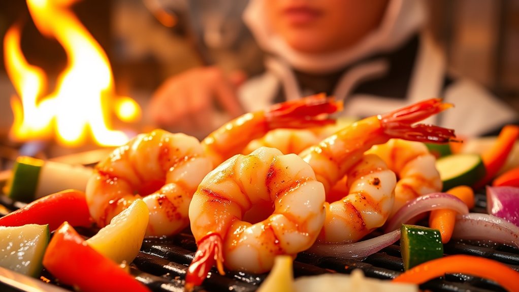 tender seasoned smoky shrimp