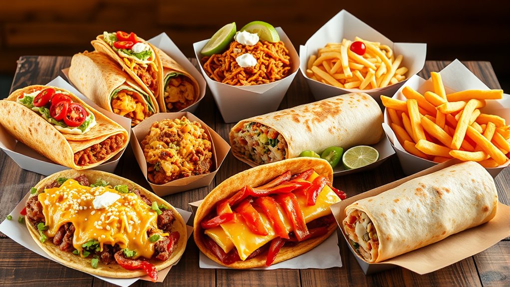 top menu items prices