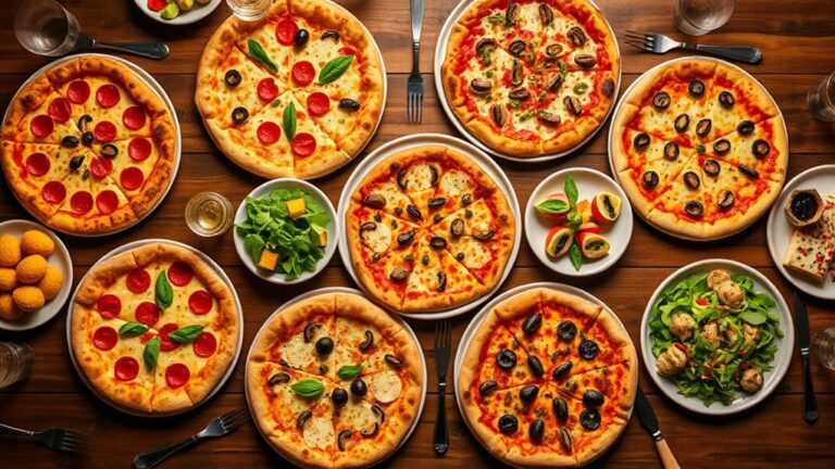 top pizza menu selections
