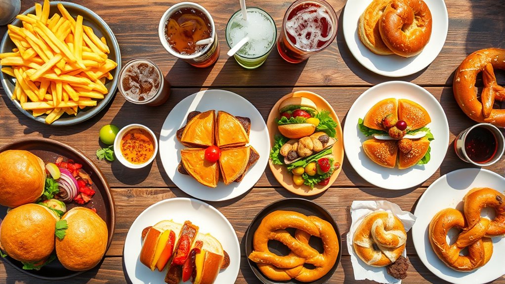 top rally menu choices