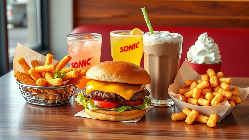 top sonic drive items