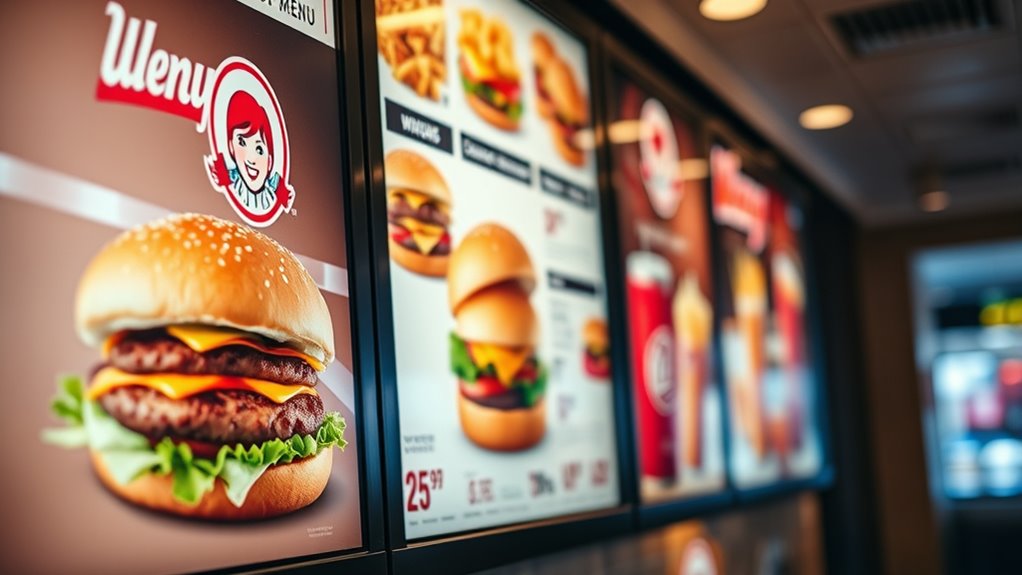 variety of customizable burgers