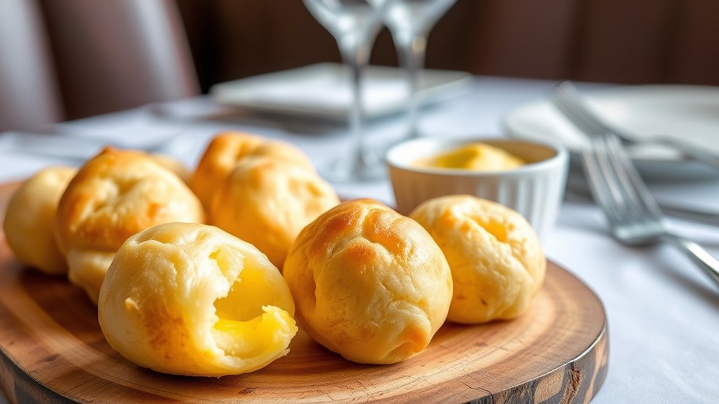 warm cheesy bread bites